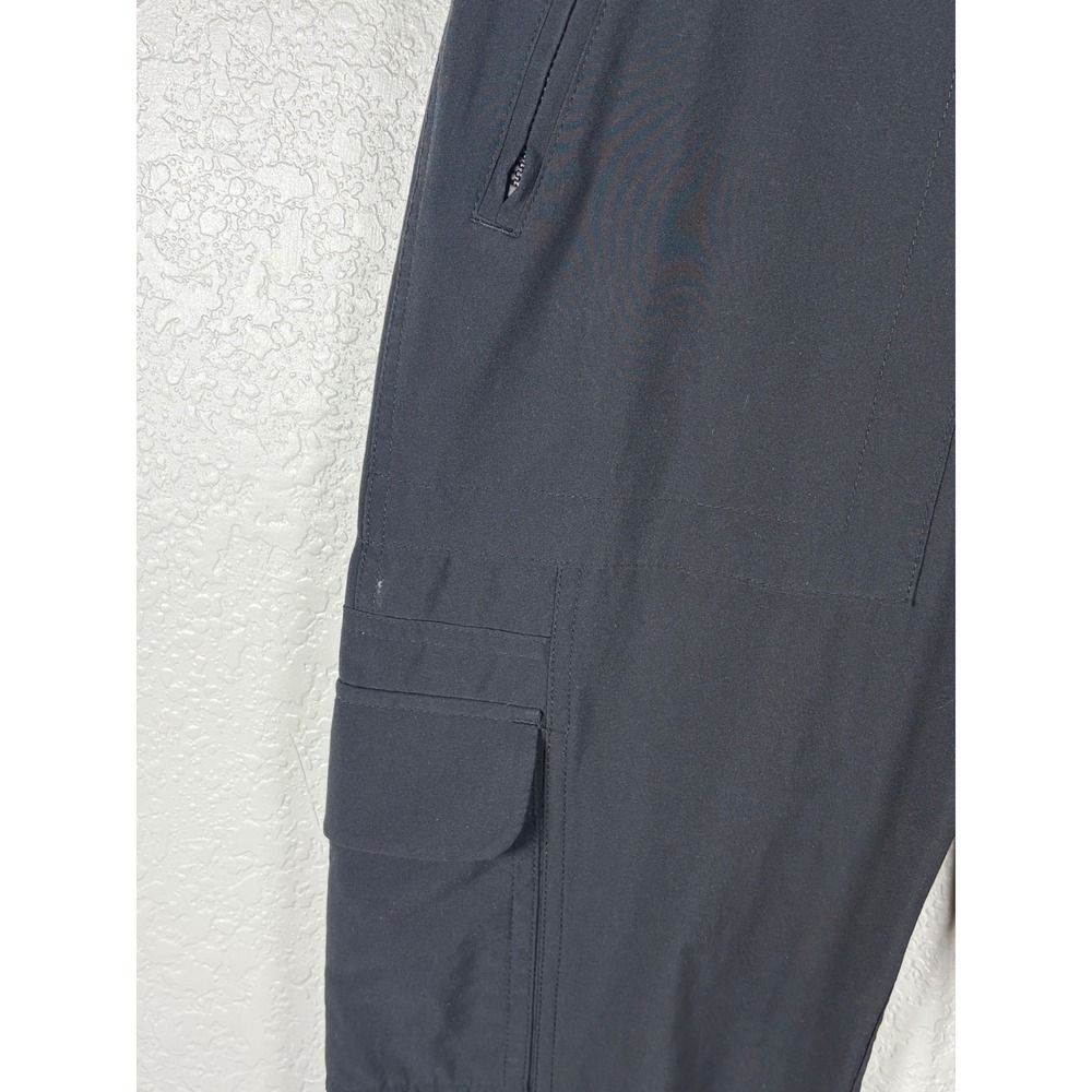 Athleta Black Cargo Utility Travel Pants Size 4 Tapered Ankle - Picture 6 of 6